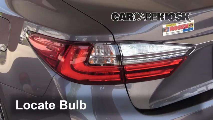 2017 Lexus ES350 3.5L V6 Lights Turn Signal - Rear (replace bulb)